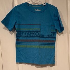 GAP Blue Striped Short Sleeve Tee